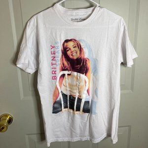 White Britney Spears Graphic Tee